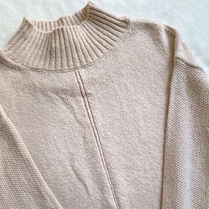 LOFT Blush Mock Neck Sweater